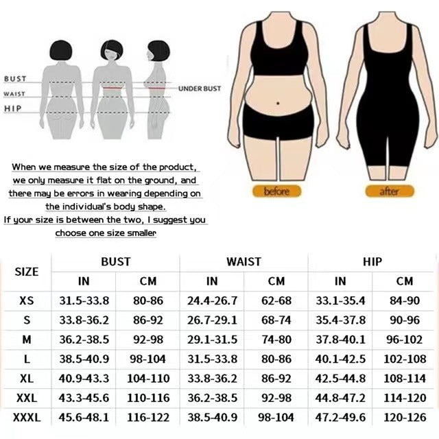 Tummy Control Body Shaper Bodysuit – Zipper & Open Crotch Design