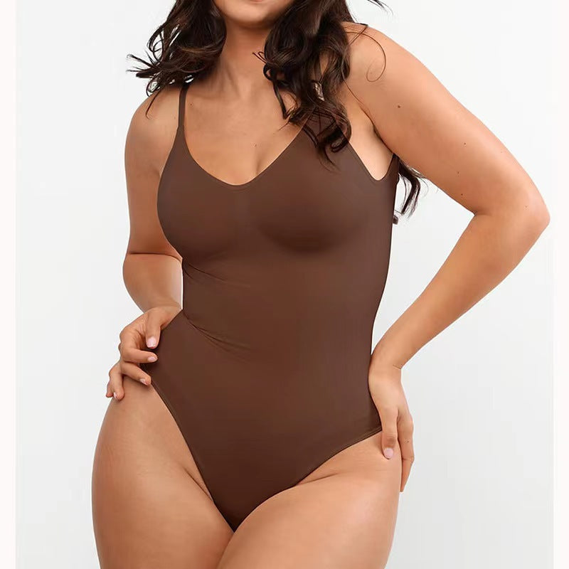 Seamless Backless Thong Bodysuit – Tummy Control Shapewear for Women