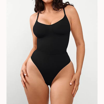 Seamless Backless Thong Bodysuit – Tummy Control Shapewear for Women