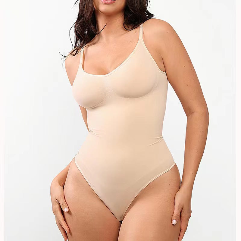 Seamless Backless Thong Bodysuit – Tummy Control Shapewear for Women