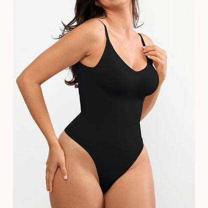 Seamless Backless Thong Bodysuit – Tummy Control Shapewear for Women